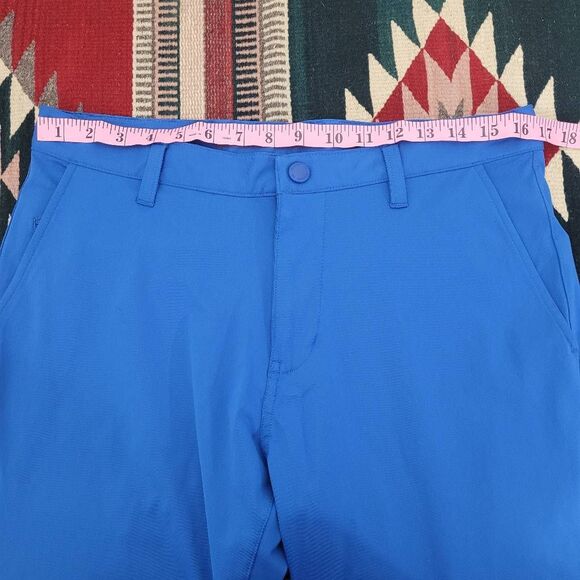 Rhone Commuter Pants Sz 32x31 Light Blue Classic Straight Leg Stretch Flex Knit - Picture 6 of 8